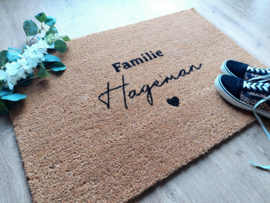 Gepersonaliseerde Kokos Deurmat met Antislip Onderkant (60x90 cm)
