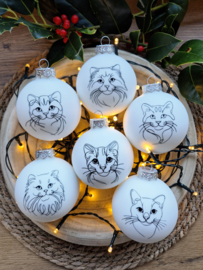 Kerstbal - Kat