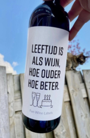 Wijnetiket - Leeftijd