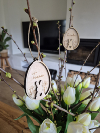 Paashanger  - bloemen met naam