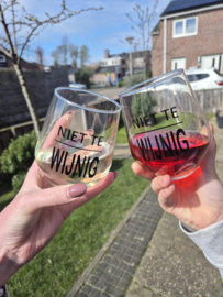 Wijnglas - Niet te wijnig