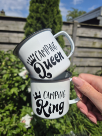 Emaille Mok - Camping King/Queen