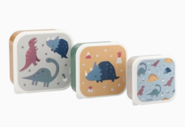 3 Dinos World lunchboxen