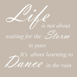 Life is not about op canvas