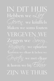 In dit huis op canvas