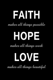 Faith Hope Love op canvas