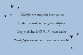 Buikje vol op canvas