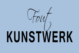 Fout Kunstwerk op canvas