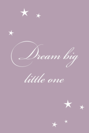 Tekst op canvas paars