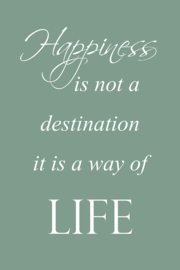 Tekst op canvas groen