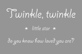 Twinkle twinkle little star op canvas