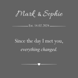 Since the day I met you - Canvas schilderij