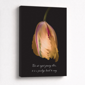 Do not regret growing older - Canvas schilderij