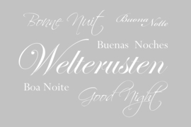 Welterusten op canvas