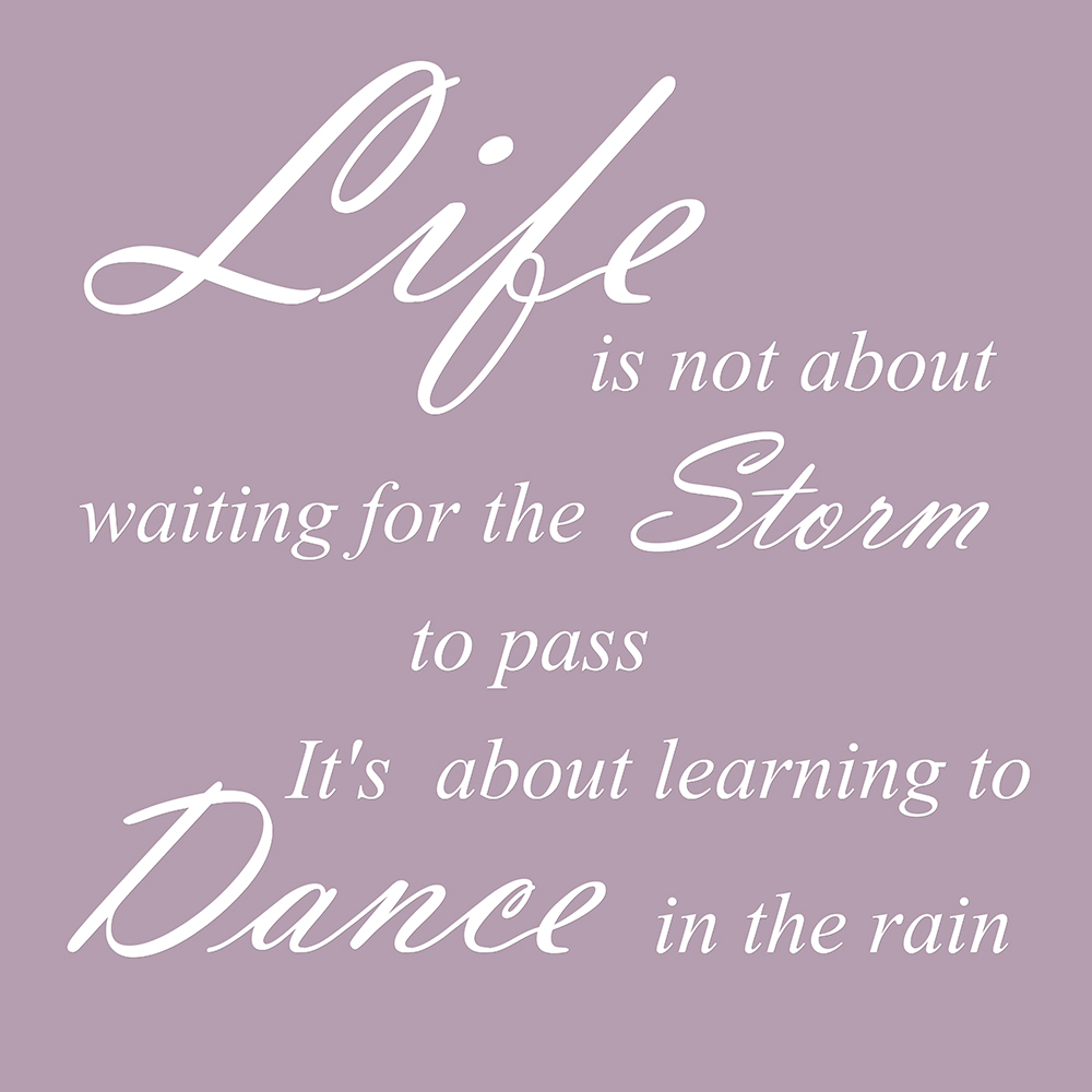 Life is not about op canvas paars