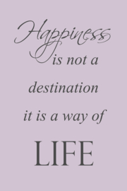 Tekst op canvas lichtpaars