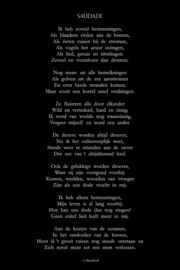 Gedicht Saudade - Canvas schilderij