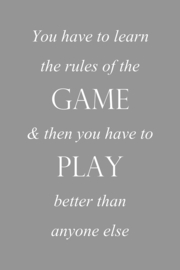 Rules of the game op canvas