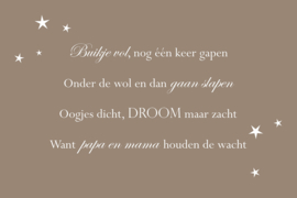 Buikje vol op canvas