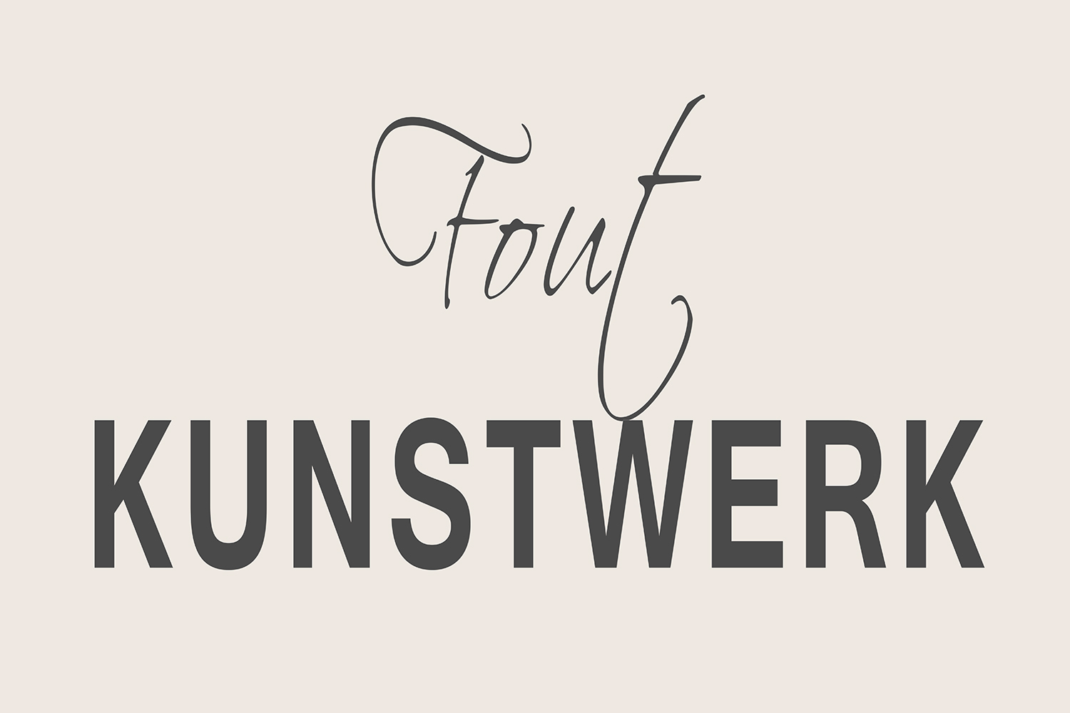 Fout kunstwerk op canvas