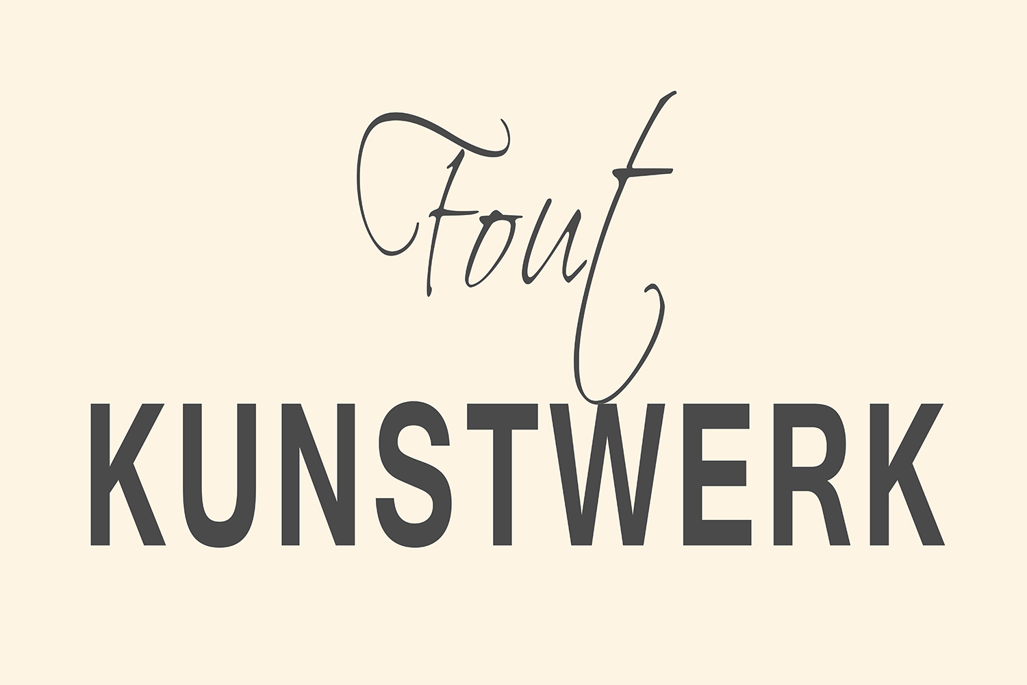 Fout kunstwerk op canvas