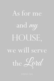 As for me and my house op canvas