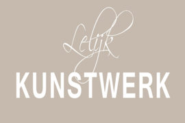 Lelijk kunstwerk op canvas