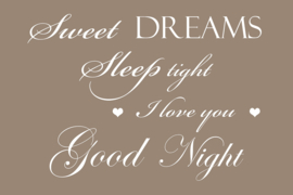 Sweet dreams op canvas