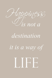 Happiness op canvas
