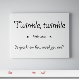 Twinkle twinkle little star op canvas