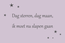 Tekst op canvas lichtpaars