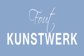 Fout Kunstwerk op canvas