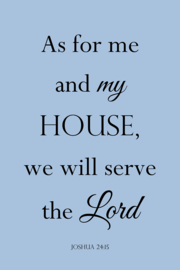 As for me and my house op canvas