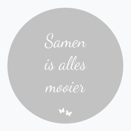 Samen is alles mooier - Muurcirkel
