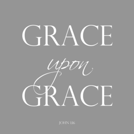 Grace upon grace op canvas
