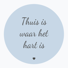Thuis is waar het hart is - Muurcirkel