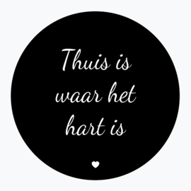 Thuis is waar het hart is - Muurcirkel