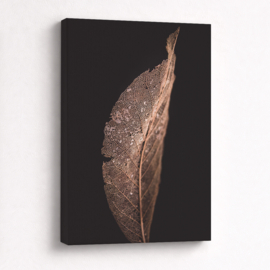 Bladeren op canvas