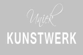 Uniek kunstwerk op canvas