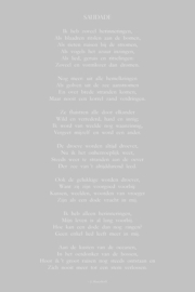 Gedicht Saudade - Canvas schilderij