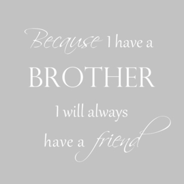 Because I have a brother op canvas