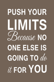 Push your limits op canvas