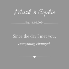 Since the day I met you - Canvas schilderij