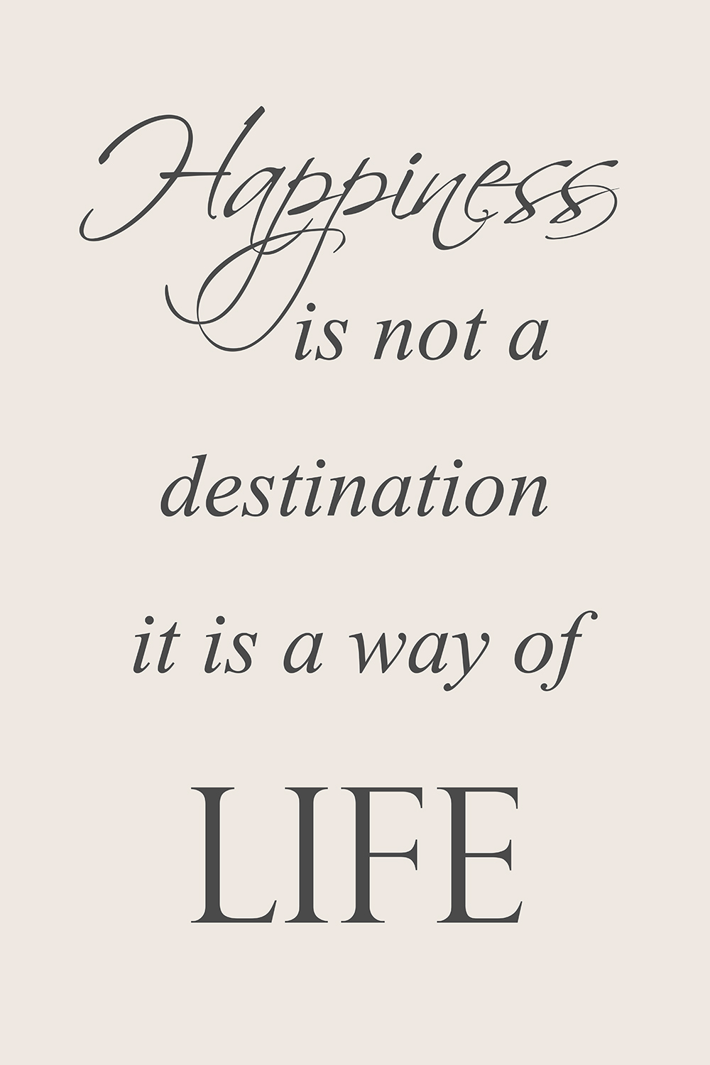 Happiness op canvas