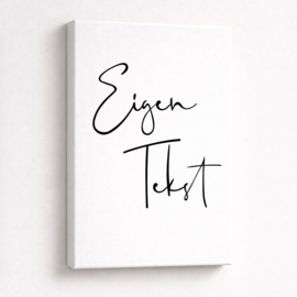 Tekst op tuinposter - Persoonlijk ontwerp