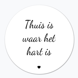 Thuis is waar het hart is - Muurcirkel