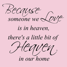 Because someone we love op canvas roze