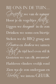 Bij ons in de tuin - Tuinposter