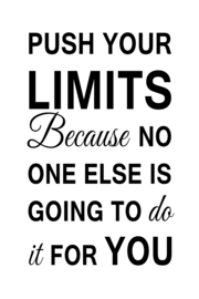 Push your limits op canvas