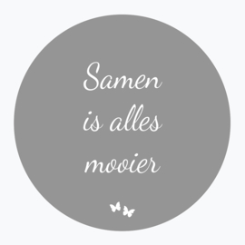 Samen is alles mooier - Muurcirkel